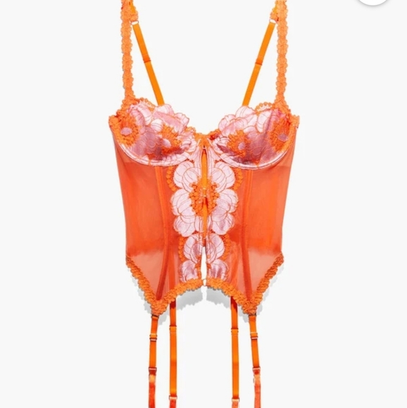 Savage X Fenty Perfect Poppies Lace Bustier - Picture 2 of 12